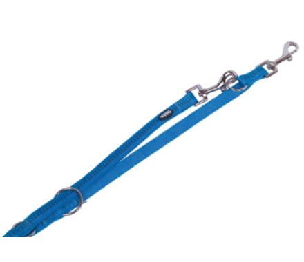 Nobby Поводок-перестежка для собак Soft Grip S 1,5х200 см голубой