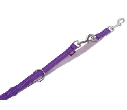 Nobby Поводок-перестежка для собак Soft Grip S 1,5х200 см фиолетовый