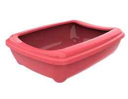Moderna Туалет для котов с бортиком Arist-o-Tray Large 50х38х14 см коралловый