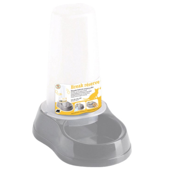 Stefanplast Миска для котів та собак Break Reserve Food/Water 650 мл сіра
