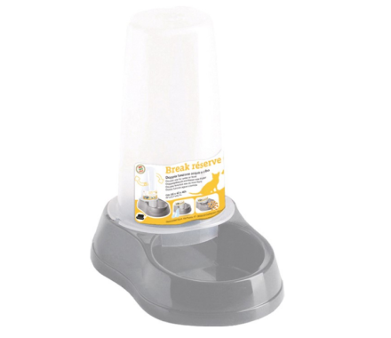 Stefanplast Миска для котів та собак Break Reserve Food/Water 650 мл сіра