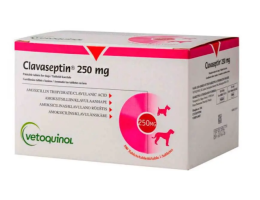 Vetoquinol Clavaseptin Антибиотик для собак и котов 250 мг Цена за 5 табл