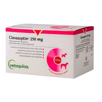 Vetoquinol Clavaseptin Антибиотик для собак и котов 250 мг Цена за 5 табл