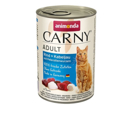 Animonda Carny Adult Консервы для котов с говядиной, треской и корнем петрушки 400 г