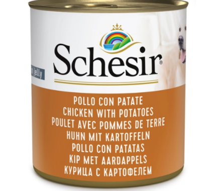 Schesir Консерва для собак Курица с картофелем в желе 285 г