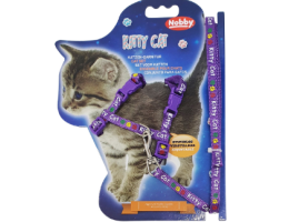 Nobby Шлейка + поводок для кошек Kitty Cat фиолетовый