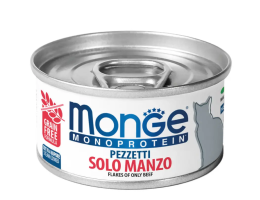 Monge Консерва для котів Monoprotein м'ясні пластівці Яловичина 80 г