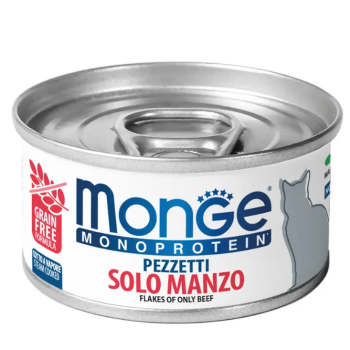 Monge Консерва для котов Monoprotein мясные хлопья Говядина 80 г