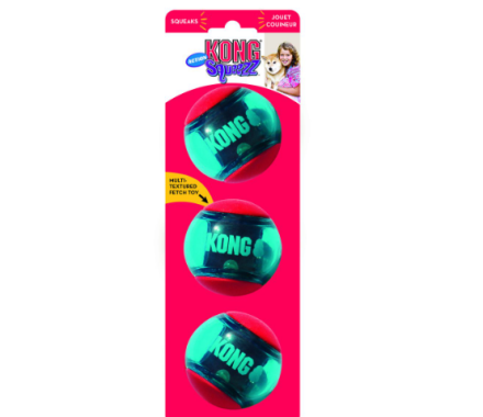 Kong SQueezz Action toy for dogs balls m 3 pcs