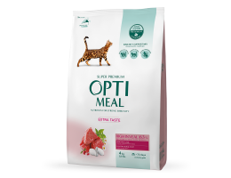 Optimeal Сухий корм для котів Телятина 4 кг