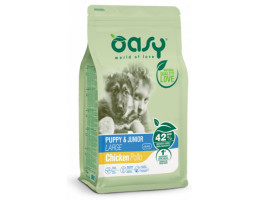 Oasy Сухий корм для цуценят Lifestage Puppy&Junior Large Курка 18 кг