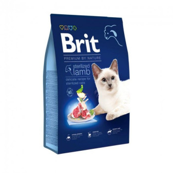 Brit Premium Nature Sterilized Сухой корм для котов Ягнёнок 1,5 кг