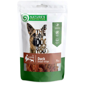 Nature\'s Protection Лакомства для собак Полоски из утиной грудки 75 г