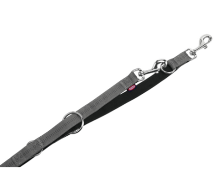 Nobby Поводок-перестежка для собак Soft Grip S 1,5х200 см серый