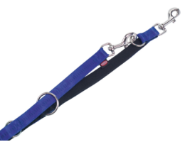 Nobby Повідець-перестібка для собак Soft Grip M-L 2х200 см синій