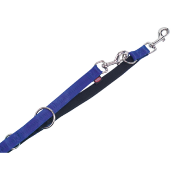 Nobby Поводок-перестежка для собак Soft Grip M-L 2х200 см синий