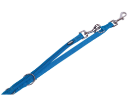 Nobby Повідець-перестібка для собак Soft Grip M-L 2х200 см блакитний