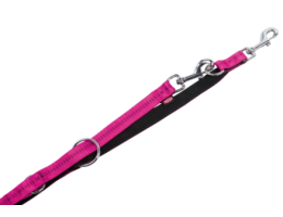 Nobby Повідець-перестібка для собак Soft Grip M-L 2х200 см рожевий