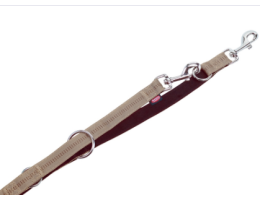 Nobby Повідець-перестібка для собак Soft Grip M-L 2х200 см бежевий