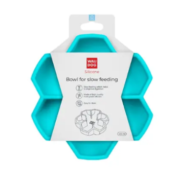 Waudog Silicone Миска для медленного кормления 450 мл голубая