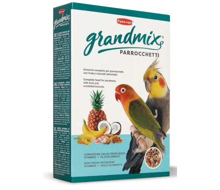 Padovan GrandMix parrocche Корм для средних попугаев 400 г
