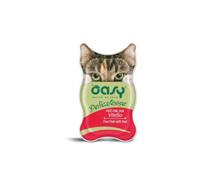 Oasy Консерва для котів Паштет з телятини 85 г
