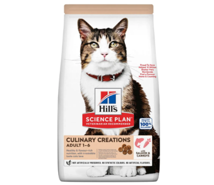 Hill’s PD Сухий корм для котів Feline Culinary Creations Adult Лосось та морква 10 кг