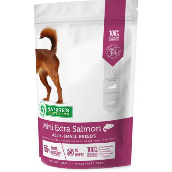 Nature\'s Protection Сухой корм для собак Mini Adult Small breeds Лосось 500 г