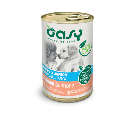 Oasy Консерва для цуценят Oap Medium/Large Breed Лосось 400 г
