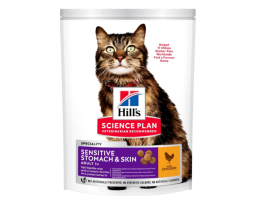 Hill’s SP Сухий корм для котів Adult Sensitive Stomach&Skin Курка 300 г