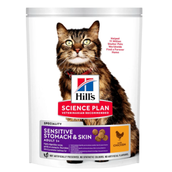 Hill’s SP Сухий корм для котів Adult Sensitive Stomach&Skin Курка 300 г