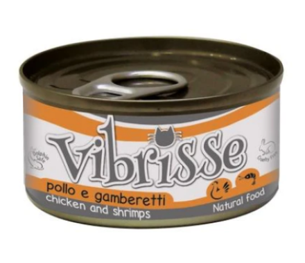 Vibrisse Консерва для котов Курица и креветки 70 г