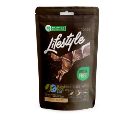 Nature\'s Protection Лакомства для собак Lifestyle Snacks рулеты Утка и Треска 75 г