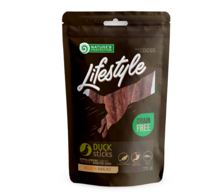 Nature\'s Protection Лакомства для собак Lifestyle Snacks Полоски Утка 75 г