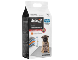 AnimAll Пелёнки для щенков и собак с активированным углем 60х90 см 10 шт