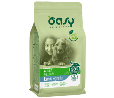 Oasy Сухий корм для собак Lifestage Medium Breed Ягня 3 кг