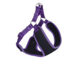 Nobby Шлея для собак Black Mesh Reflect XXS 1х28-33х32 см фіолетова