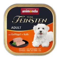 Animonda Vom Feinsten Консерва для собак з птицею та телятиною 150 г