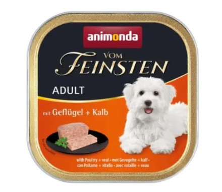 Animonda Vom Feinsten Консерва для собак с птицей и телятиной 150 г