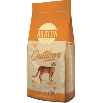 Araton Сухой корм для котов Outdoor Adult 15 кг