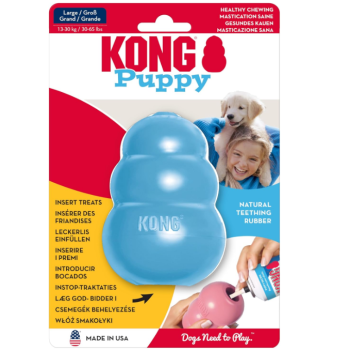 Kong puppy toy for dogs for treats l 10 cm blue/pink