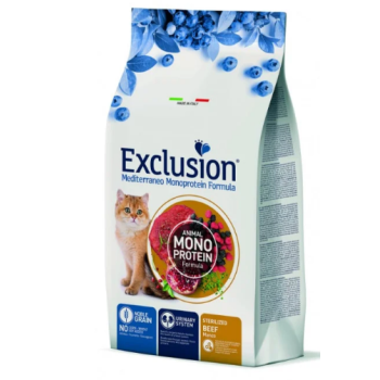 Exclusion Сухой корм для стерилизованных котов Говядина 1,5 кг