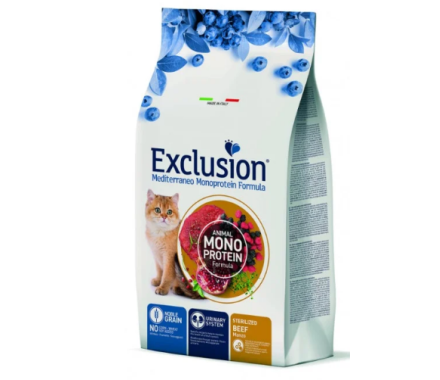 Exclusion Сухой корм для стерилизованных котов Говядина 1,5 кг