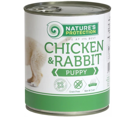 Nature\'s Protection Консерва для щенков Puppy Курица и Кролик 800 г