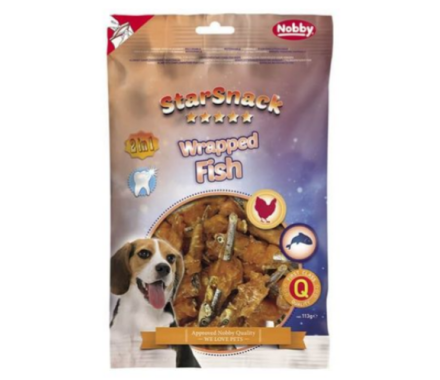 Nobby StarSnack Лакомства для собак Wrapped Fish 113 г