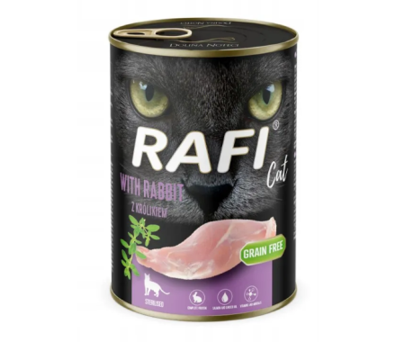 Dolina Noteci Rafi Sterilized Консерва для котов с кроликом 400 г