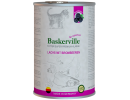 Baskerville KF Holistic Консерва для кошенят Лосось з ожиною 400 г