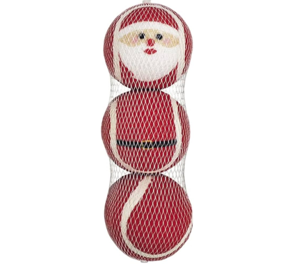 Nobby toy for dogs XMAS Christmas set of tennis balls Santa 3 pcs 6 cm