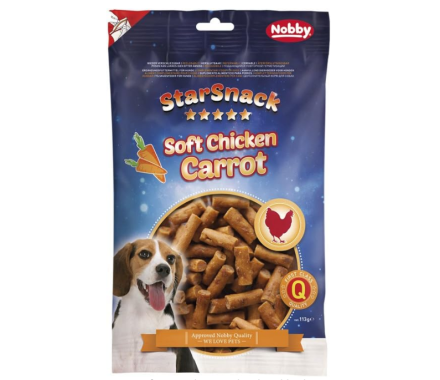 Nobby StarSnack Лакомства для собак Soft Chicken Carrot 113 г