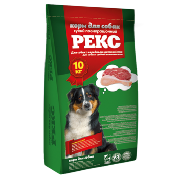 Рекс Сухой корм для собак средней активности 10 кг